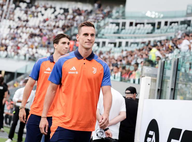 L'attaccante della Juventus Arkadiusz Milik