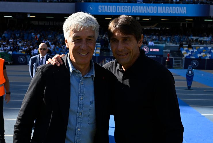 Conte e Gasperini insieme al 'Maradona'