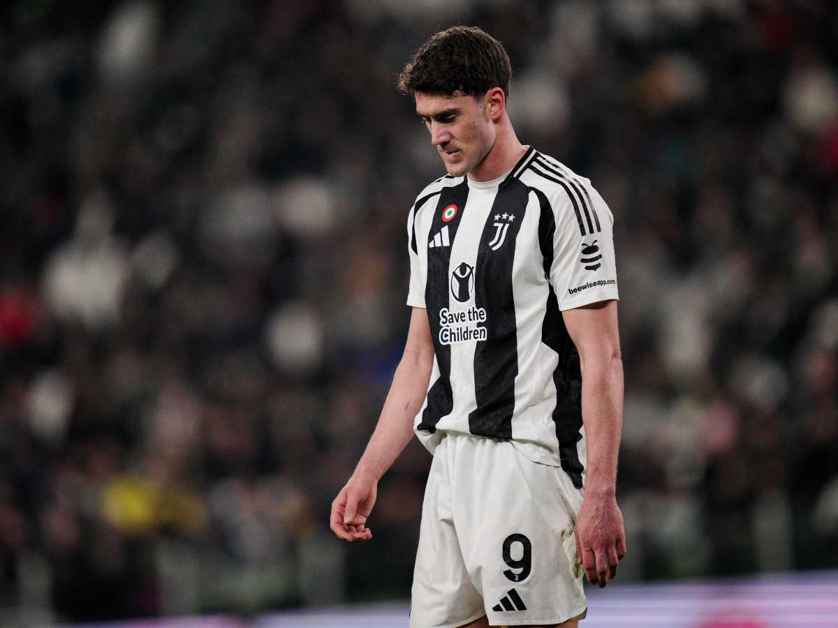L'attaccante della Juventus Dusan Vlahovic