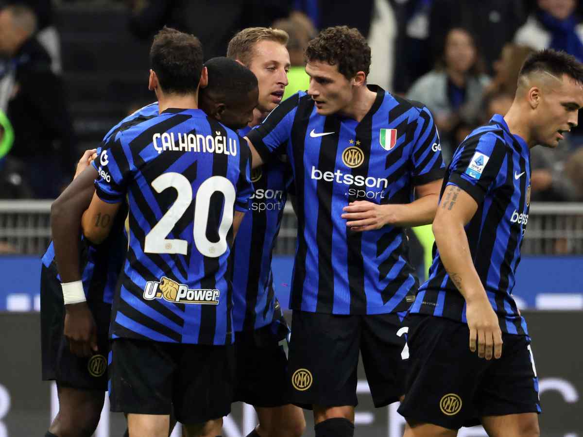 Inter esulta dopo un gol