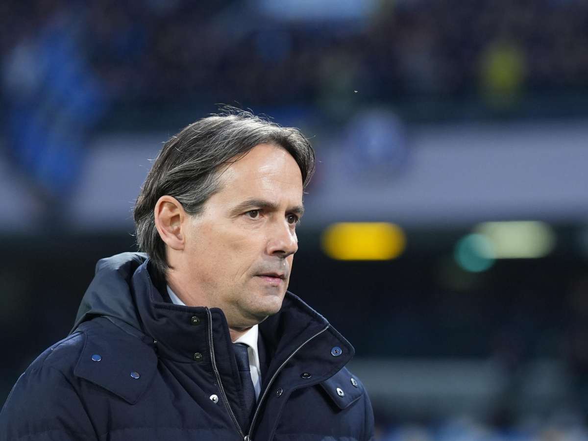 Simone Inzaghi in primo piano
