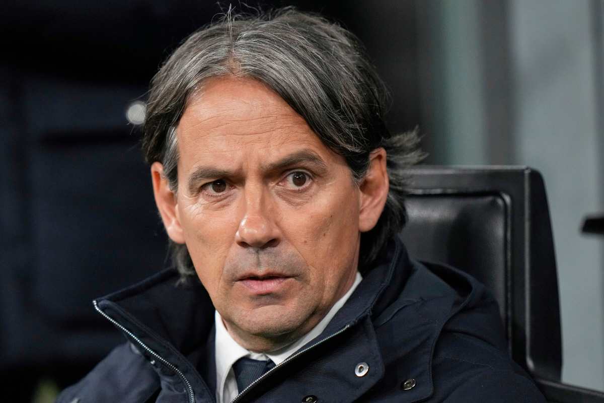 Simone Inzaghi in primo piano