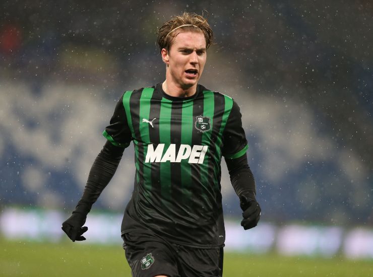 Il centrocampista del Sassuolo Kristian Thorstvedt