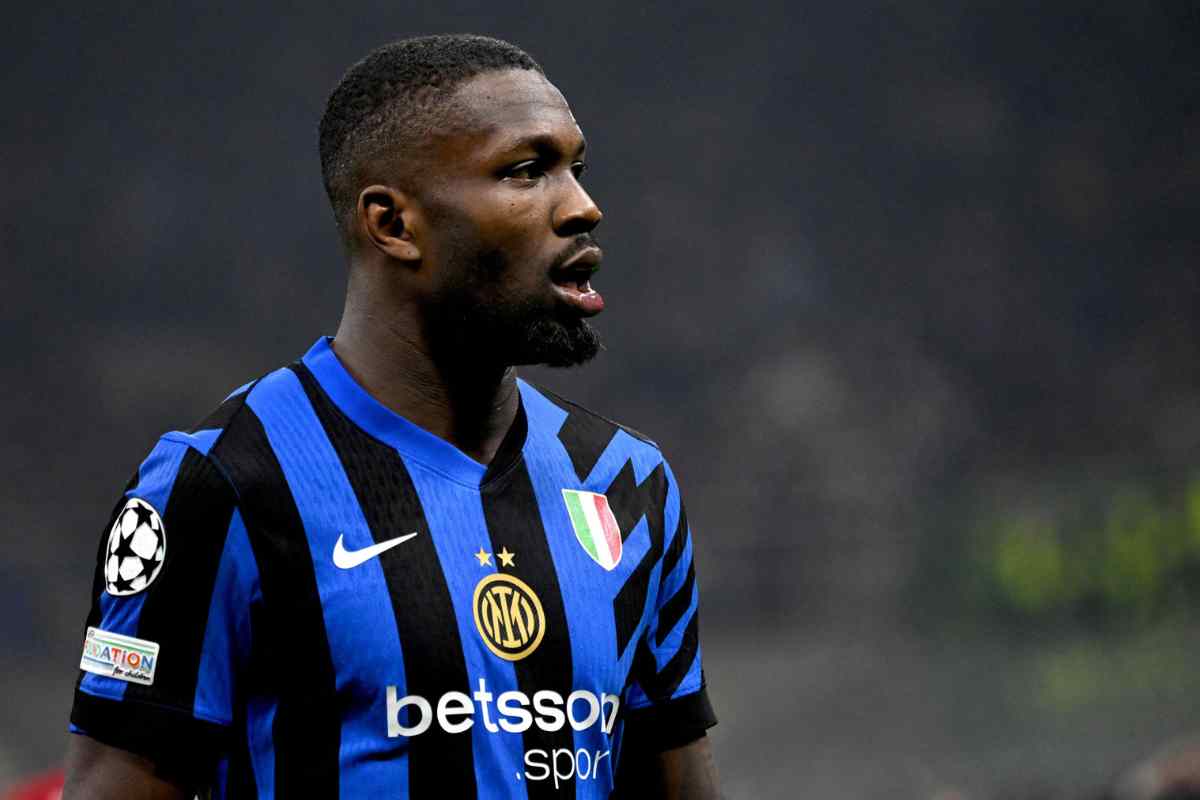 Marcus Thuram con la maglia dell'Inter