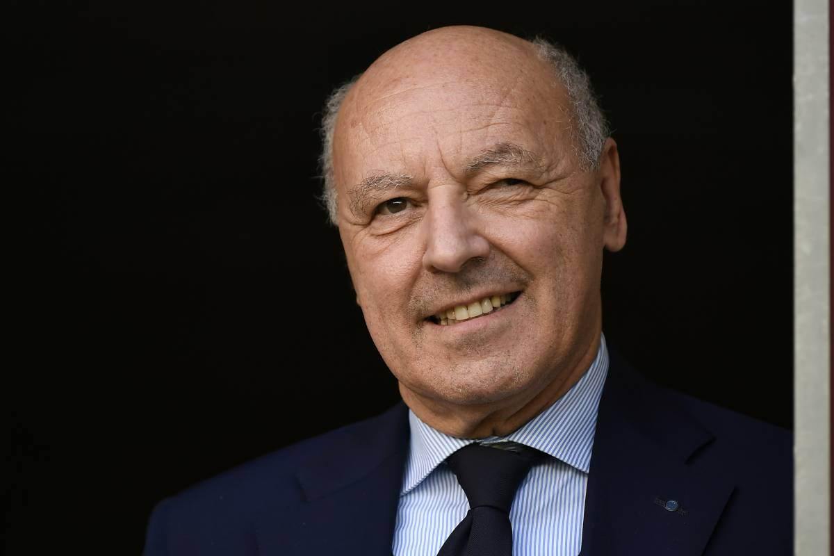 Beppe Marotta, presidente dell'Inter, in primo piano