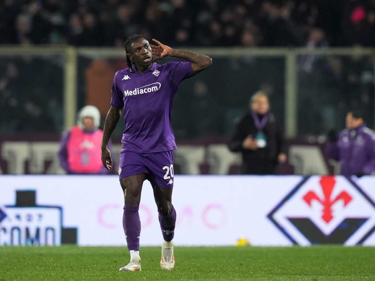L'attaccante della Fiorentina Moise Kean