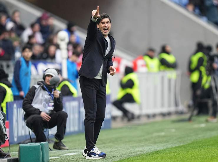 L'allenatore del Lione Paulo Fonseca