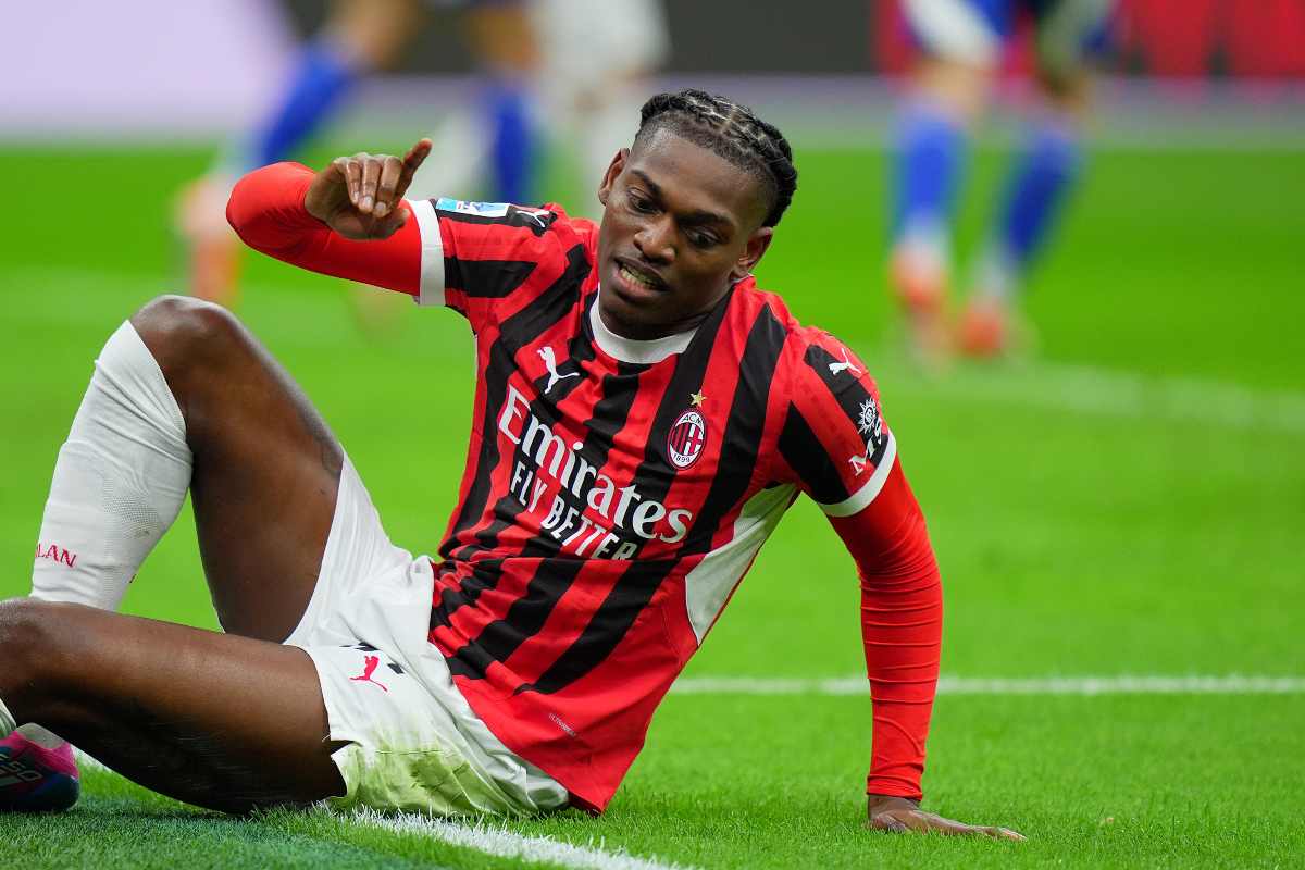 L'attaccante del Milan Rafael Leao