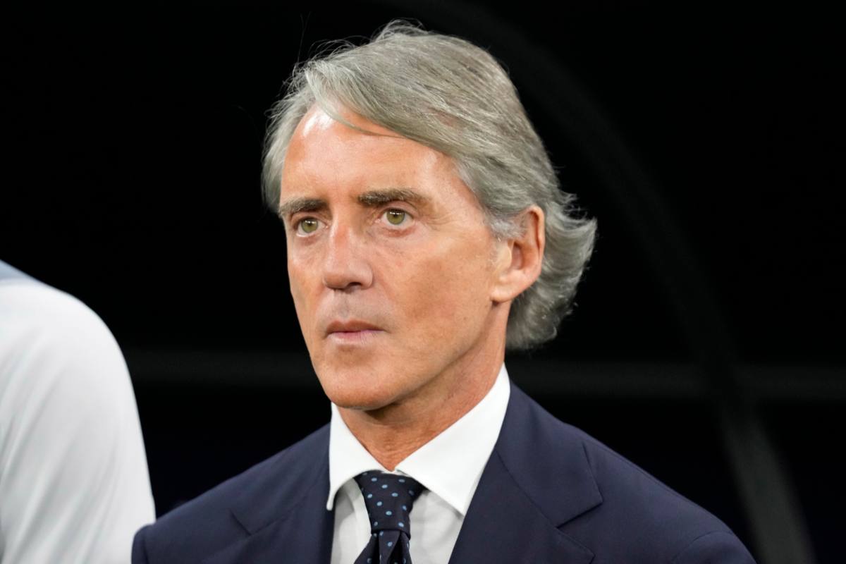 Roberto Mancini in primo piano