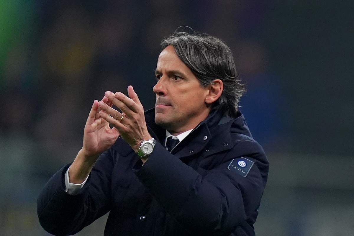 L'allenatore dell'Inter Simone Inzaghi