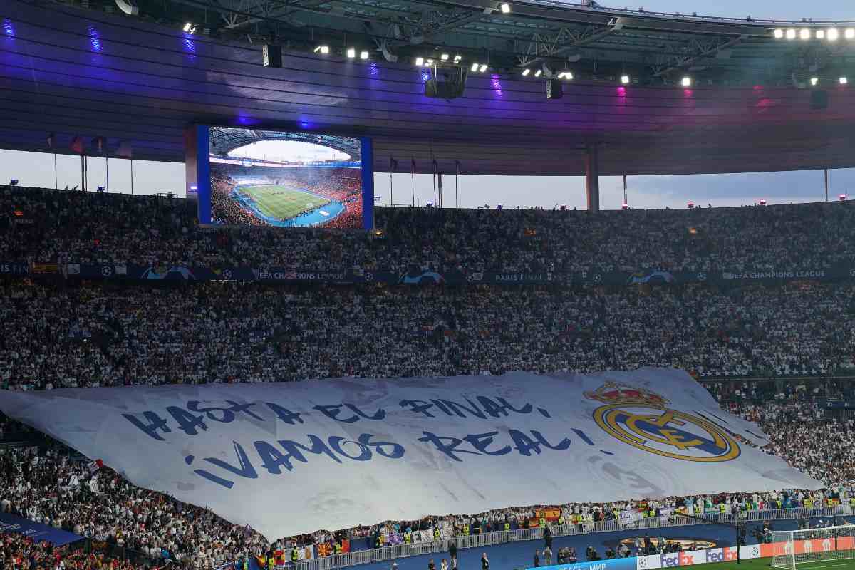 Coreografia dei tifosi del Real Madrid