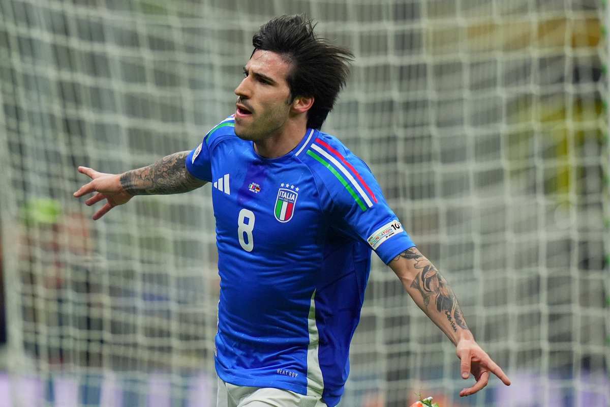 Sandro Tonali, centrocampista del Newcastle