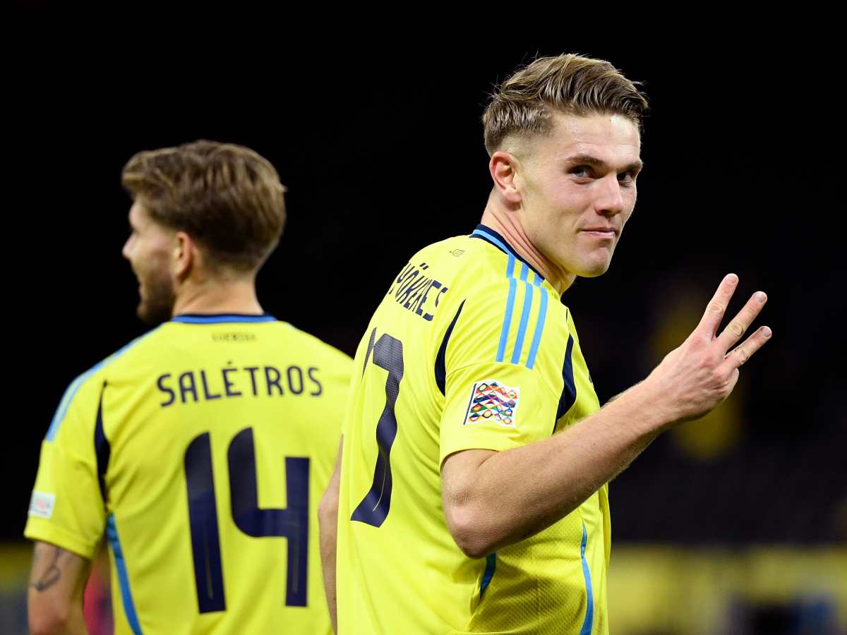 L'attaccante dello Sporting e della Svezia Viktor Gyokeres