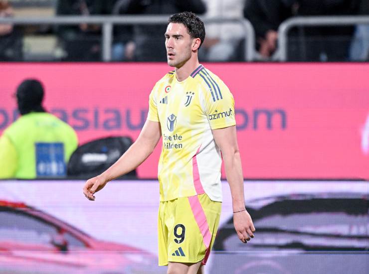 L'attaccante della Juventus Dusan Vlahovic