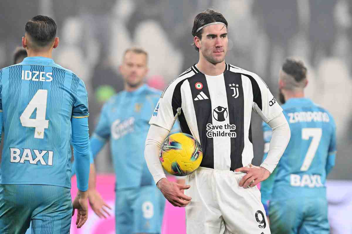 Dusan Vlahovic in campo contro il Venezia