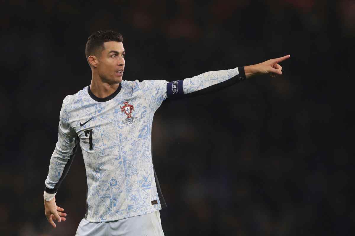 Cristiano Ronaldo durante un match con il Portogallo