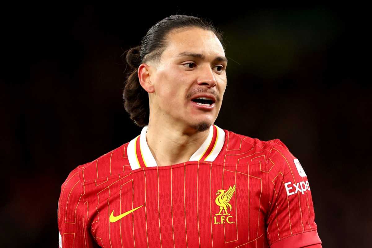 Darwin Nunez con la maglia del Liverpool