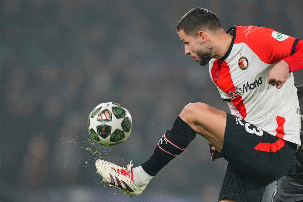 David Hancko in azione con il Feyenoord 