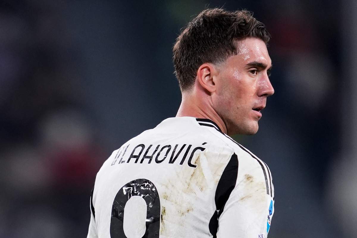 L'attaccante della Juventus, Dusan Vlahovic