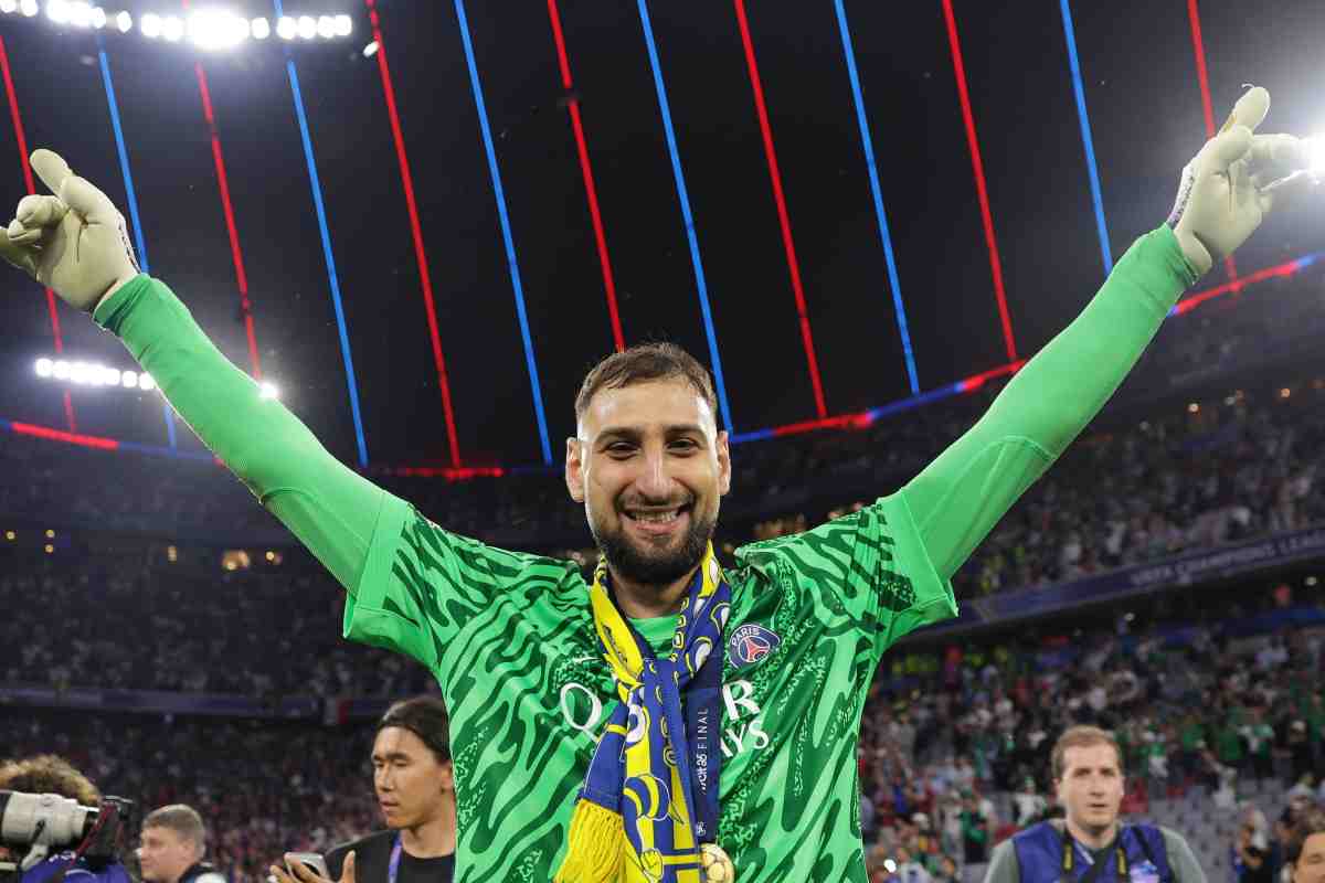Donnarumma esulta dopo una vittoria