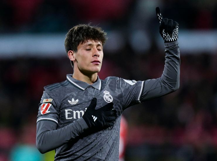 Arda Guler esulta dopo una rete