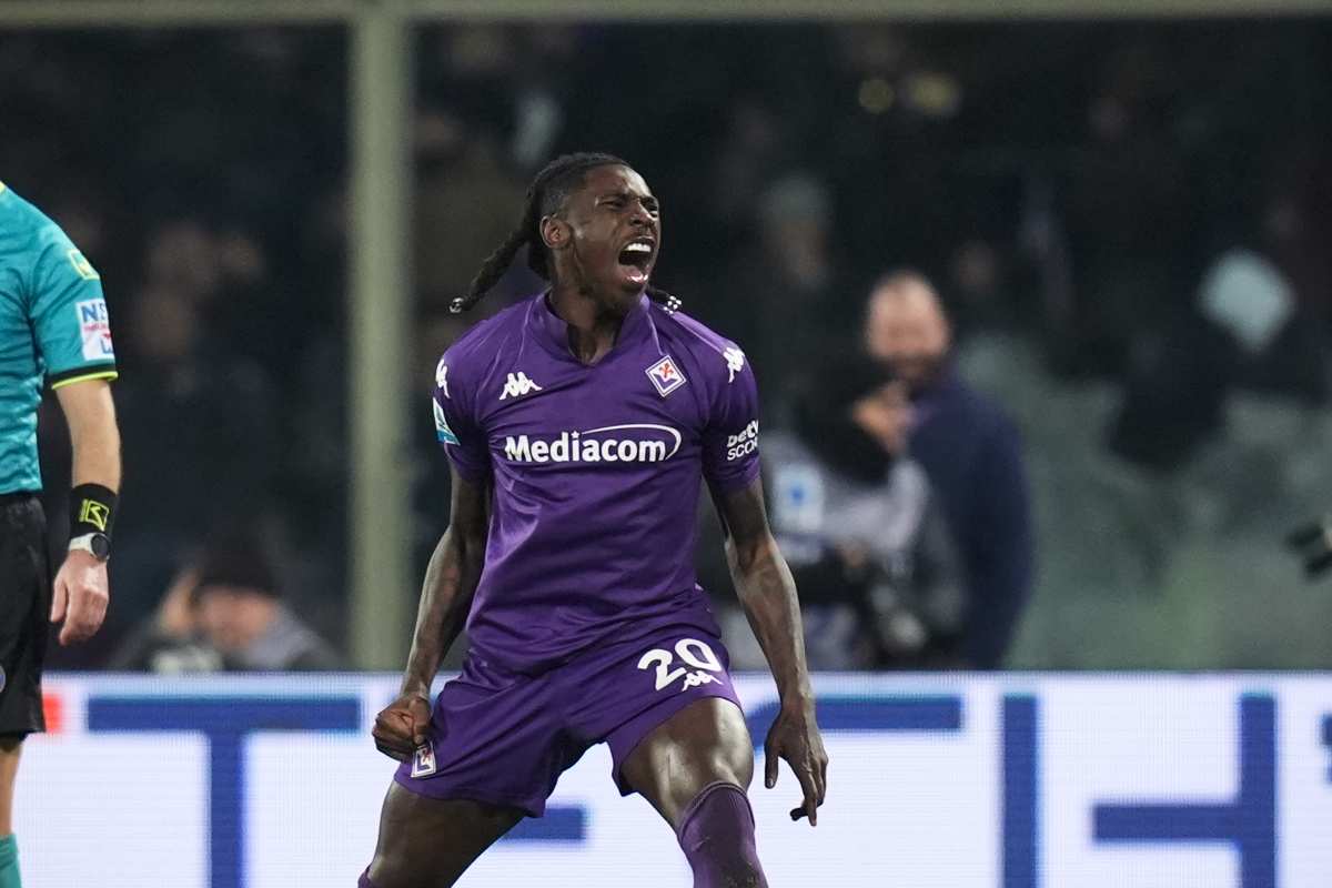 Moise Kean esulta