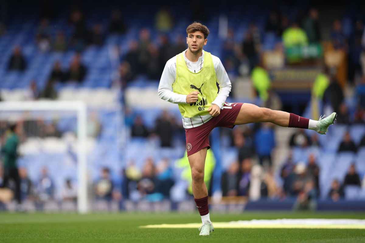 Nico Gonzalez durante un riscaldamento