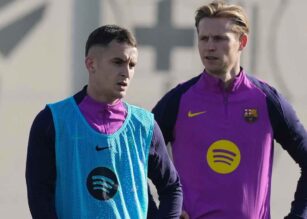 Barcellona in allenamento Juve