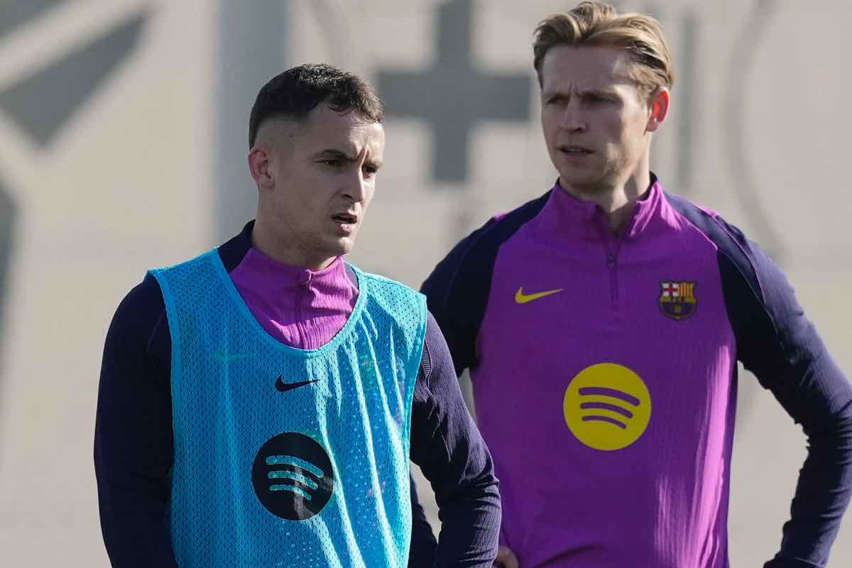 Barcellona in allenamento Juve