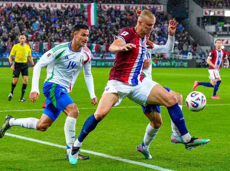 Coppola con la maglia della Nazionale