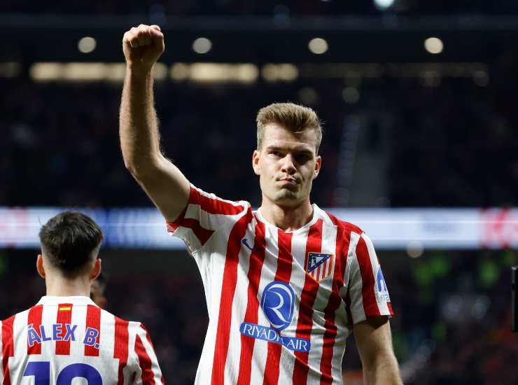 Sorloth esulta dopo una rete