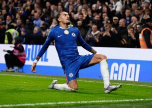 Malo Gusto esulta dopo una rete