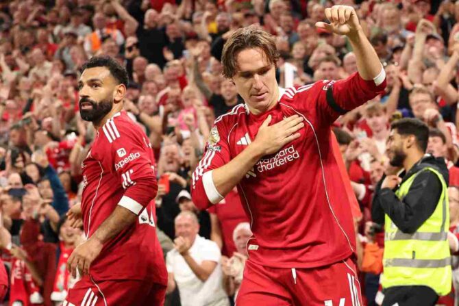 Chiesa esulta dopo una rete