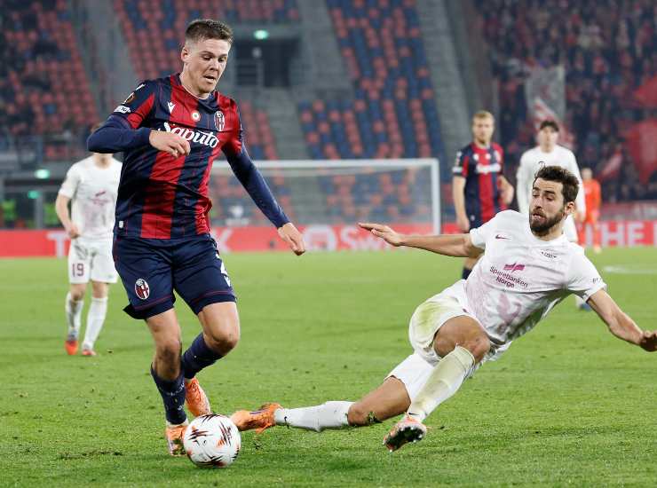 Holm durante una partita