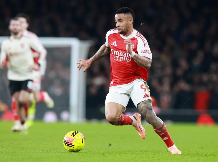 Gabriel Jesus durante una partita