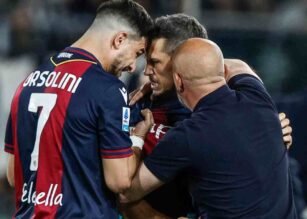 Freuler esulta con Orsolini