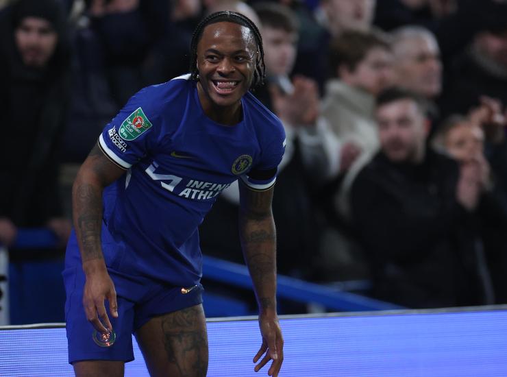 Sterling durante una partita