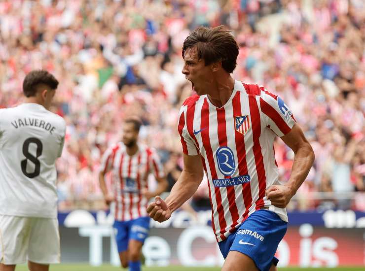 Le Normand esulta dopo una rete