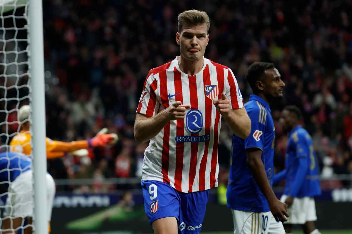 Sorloth esulta dopo una rete