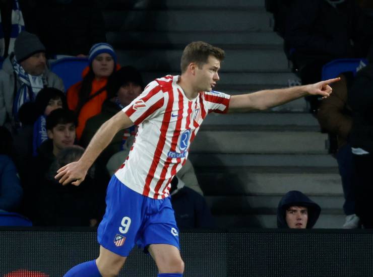 Sorloth esulta dopo una rete