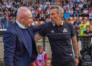 Alvini e Gotti prima di un match