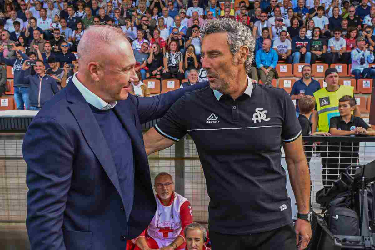 Alvini e Gotti prima di un match