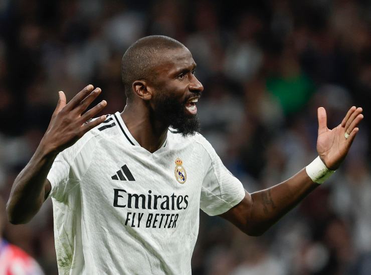 Rudiger durante una partita