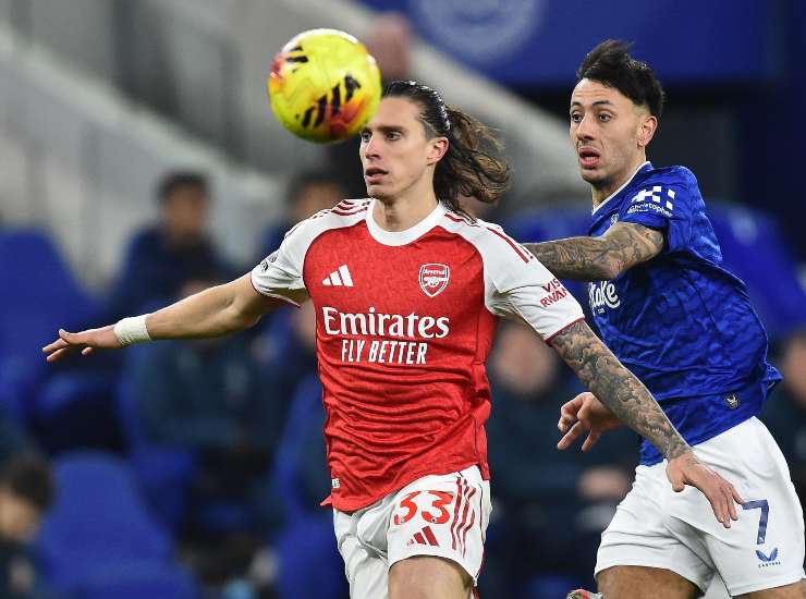 Calafiori durante una partita