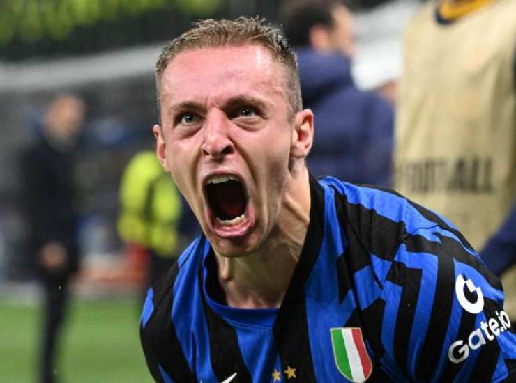 Frattesi esulta dopo una rete