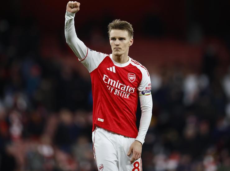 Odegaard durante una partita