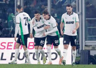 Muharemovic esulta dopo un gol