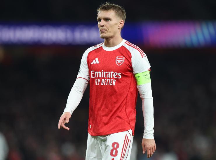 Odegaard durante una partita