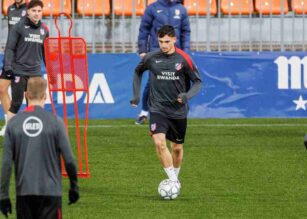 Pubill durante un riscaldamento