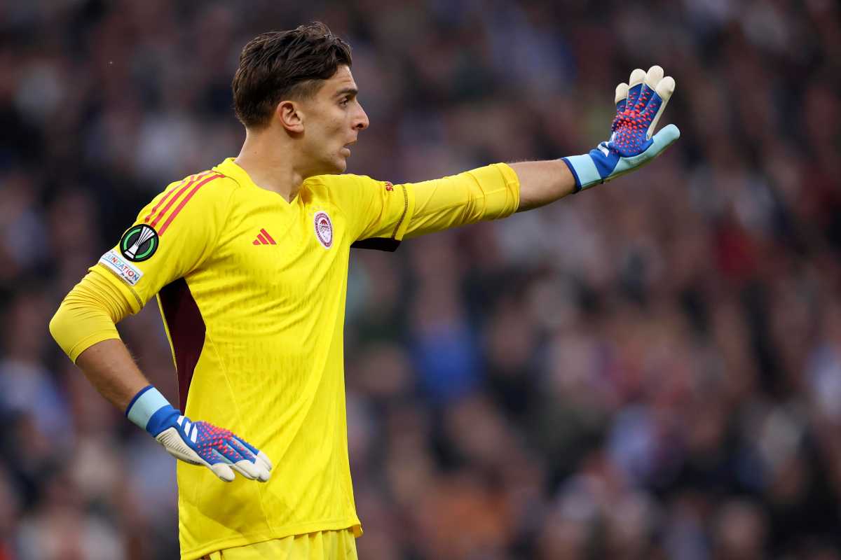 Tzolakis durante una partita